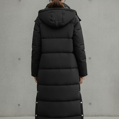 Warmer Damen Pufferjacke mit Kapuze | Winter