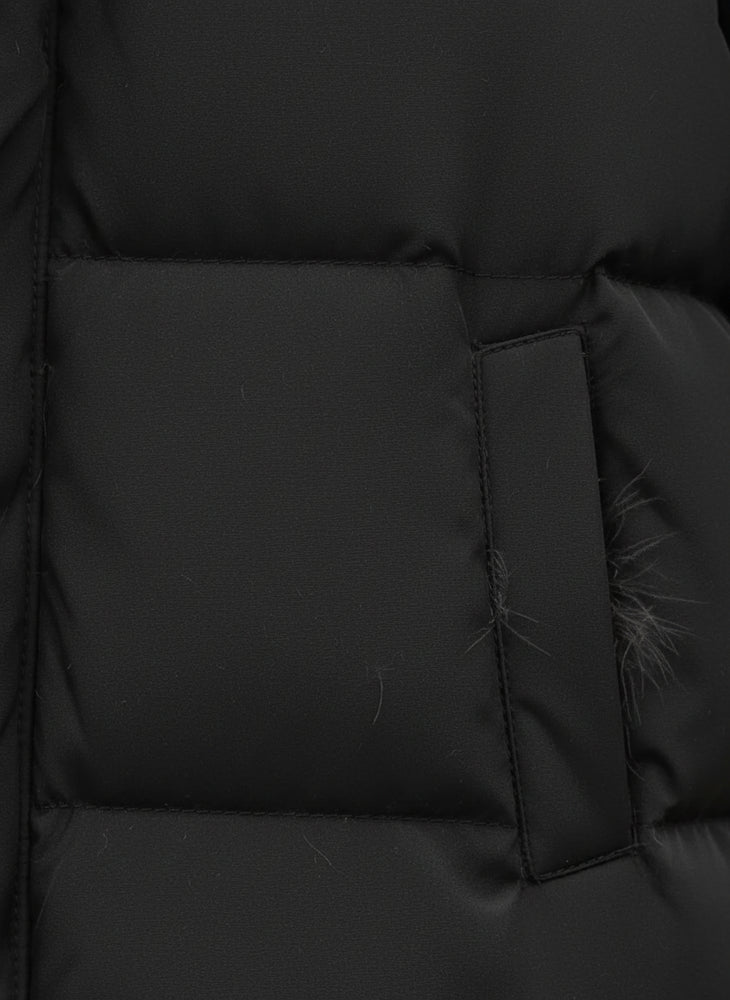 Warmer Damen Pufferjacke mit Kapuze | Winter