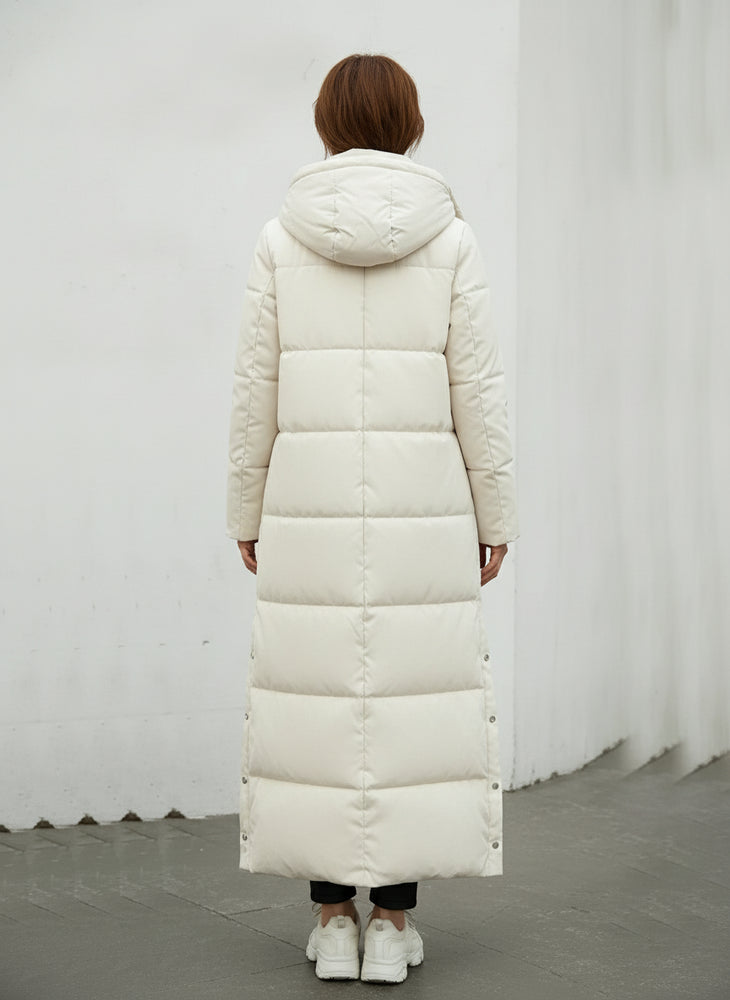 Warmer Damen Pufferjacke mit Kapuze | Winter