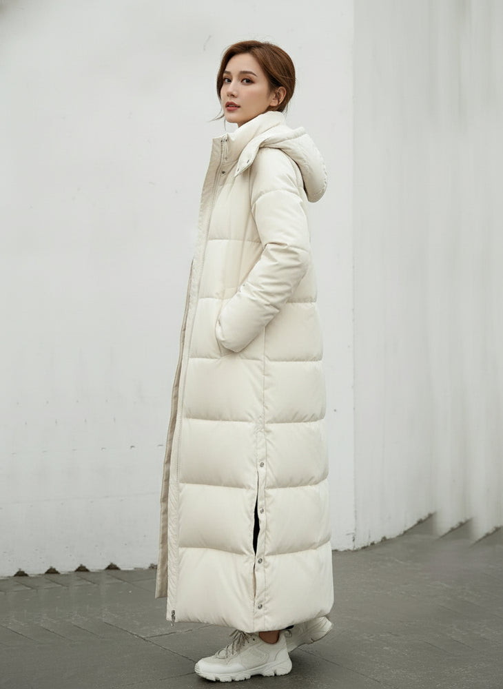 Warmer Damen Pufferjacke mit Kapuze | Winter