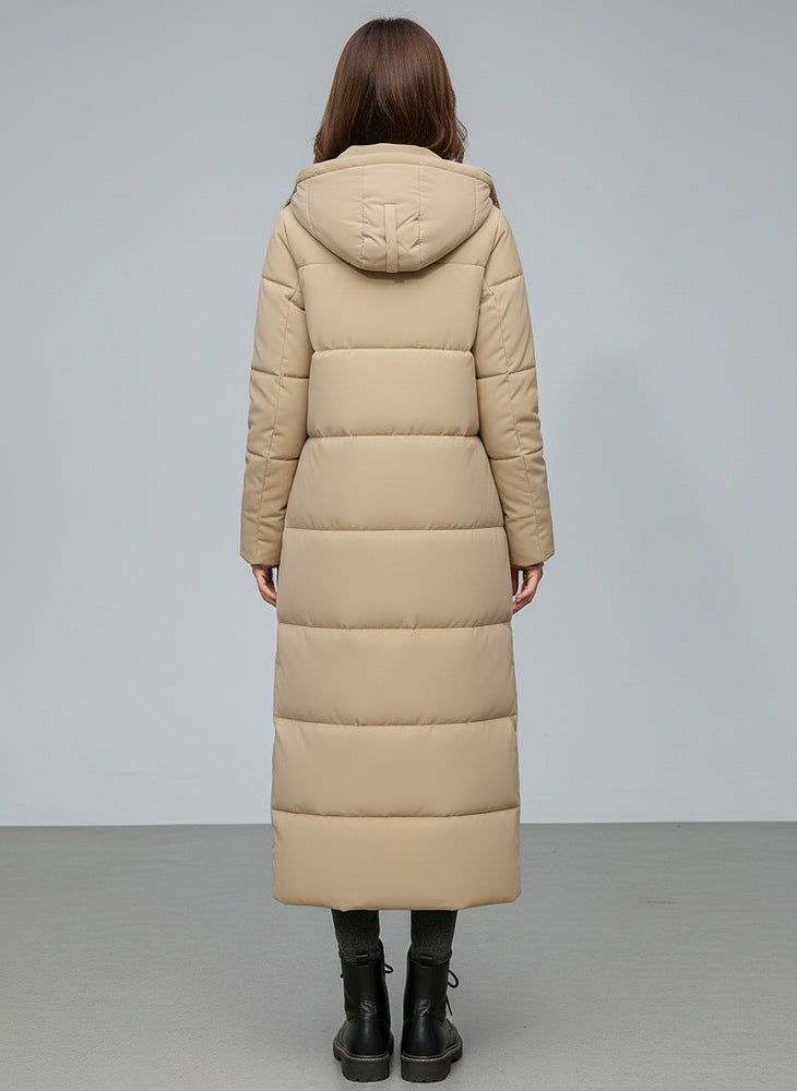 Warmer Damen Pufferjacke mit Kapuze | Winter