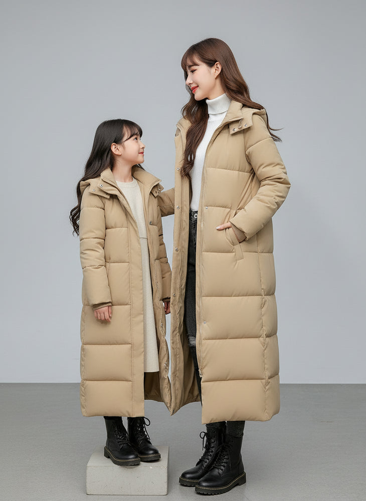 Warmer Damen Pufferjacke mit Kapuze | Winter