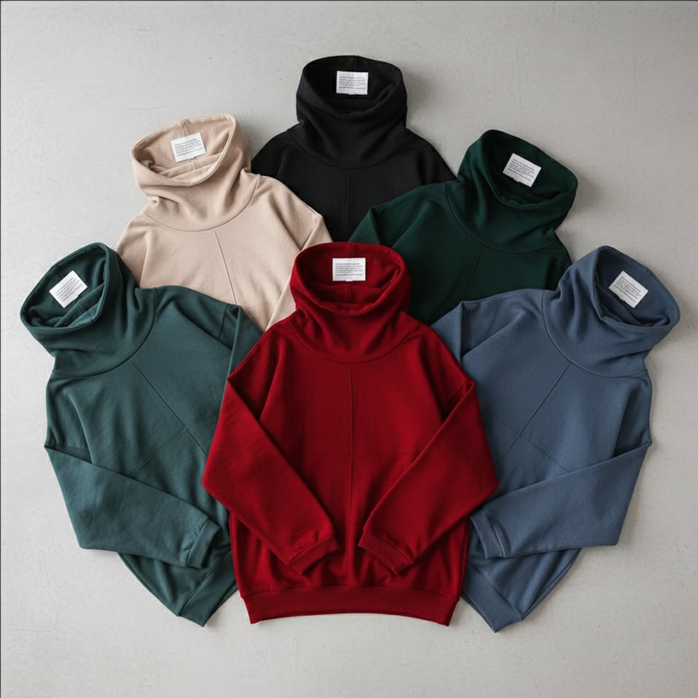 Lässiges Damen Sweatshirt mit Rollkragen | Winter