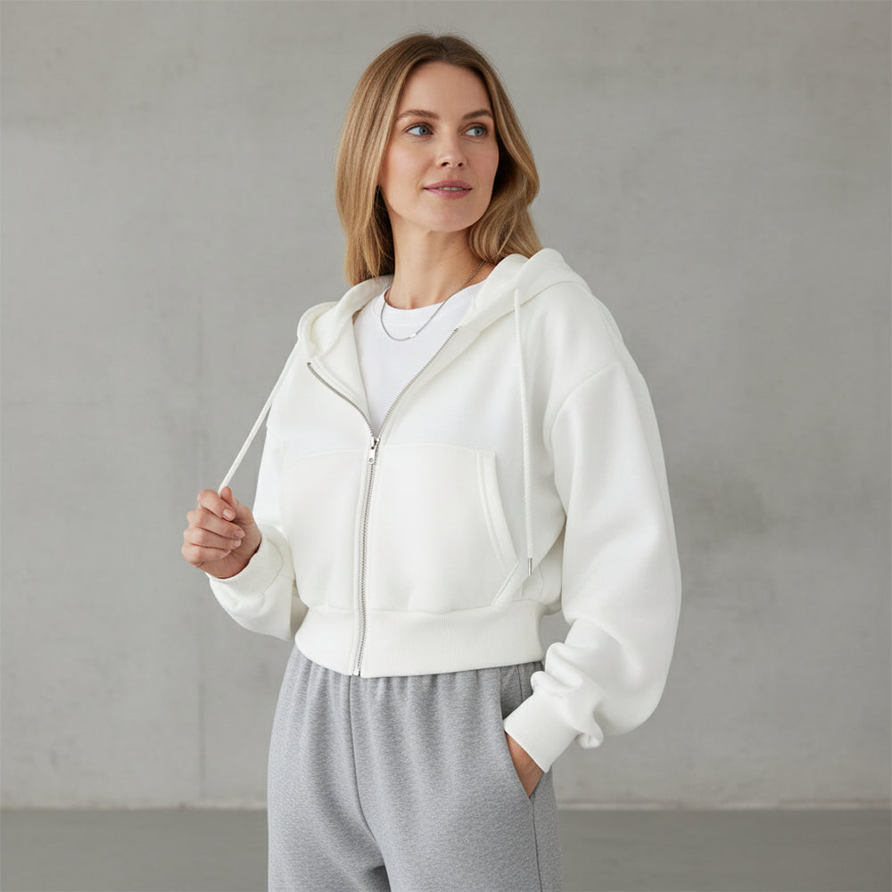 Damen Kapuzenjacke kurz | Retro | Herbst