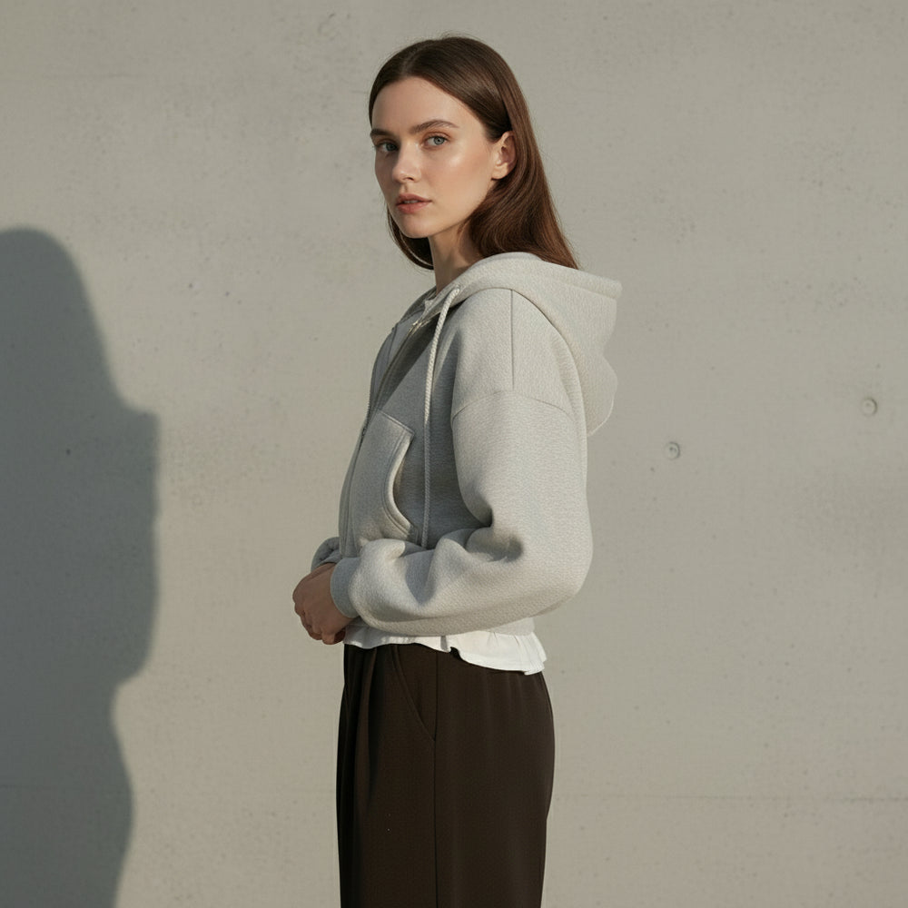 Damen Kapuzenjacke kurz | Retro | Herbst