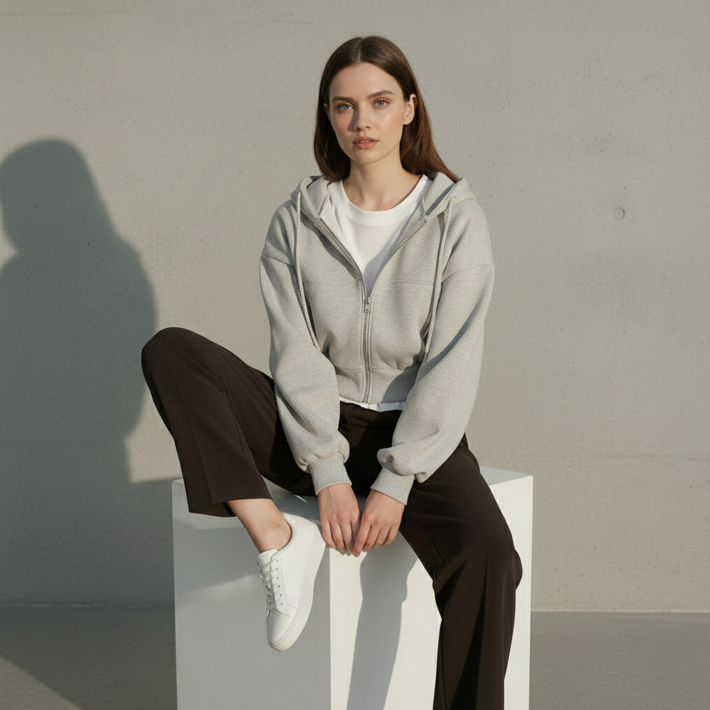 Damen Kapuzenjacke kurz | Retro | Herbst