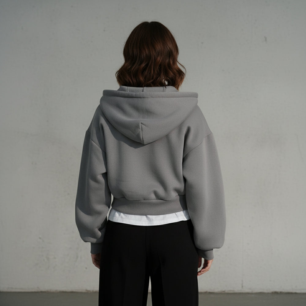 Damen Kapuzenjacke kurz | Retro | Herbst