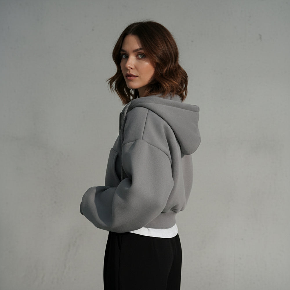 Damen Kapuzenjacke kurz | Retro | Herbst