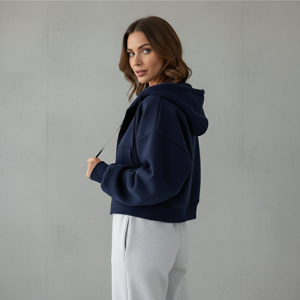 Damen Kapuzenjacke kurz | Retro | Herbst