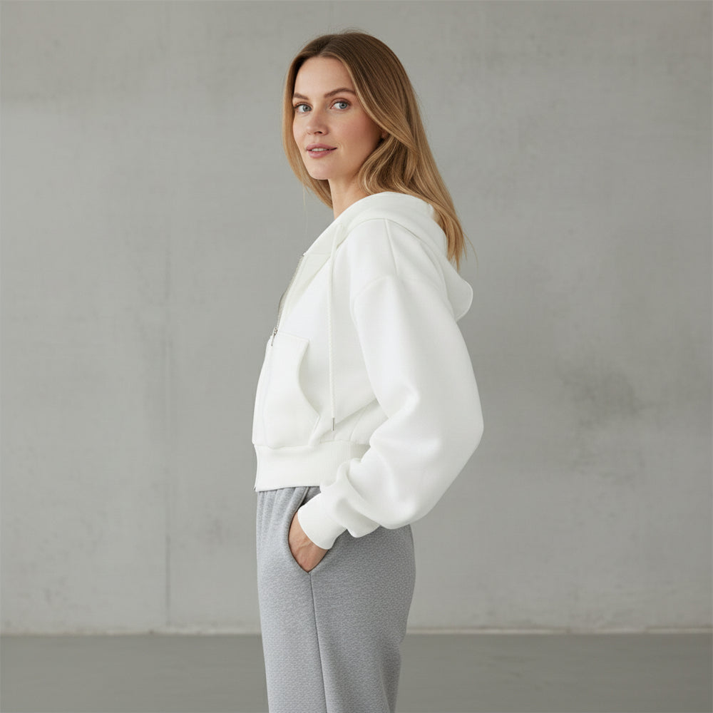 Damen Kapuzenjacke kurz | Retro | Herbst