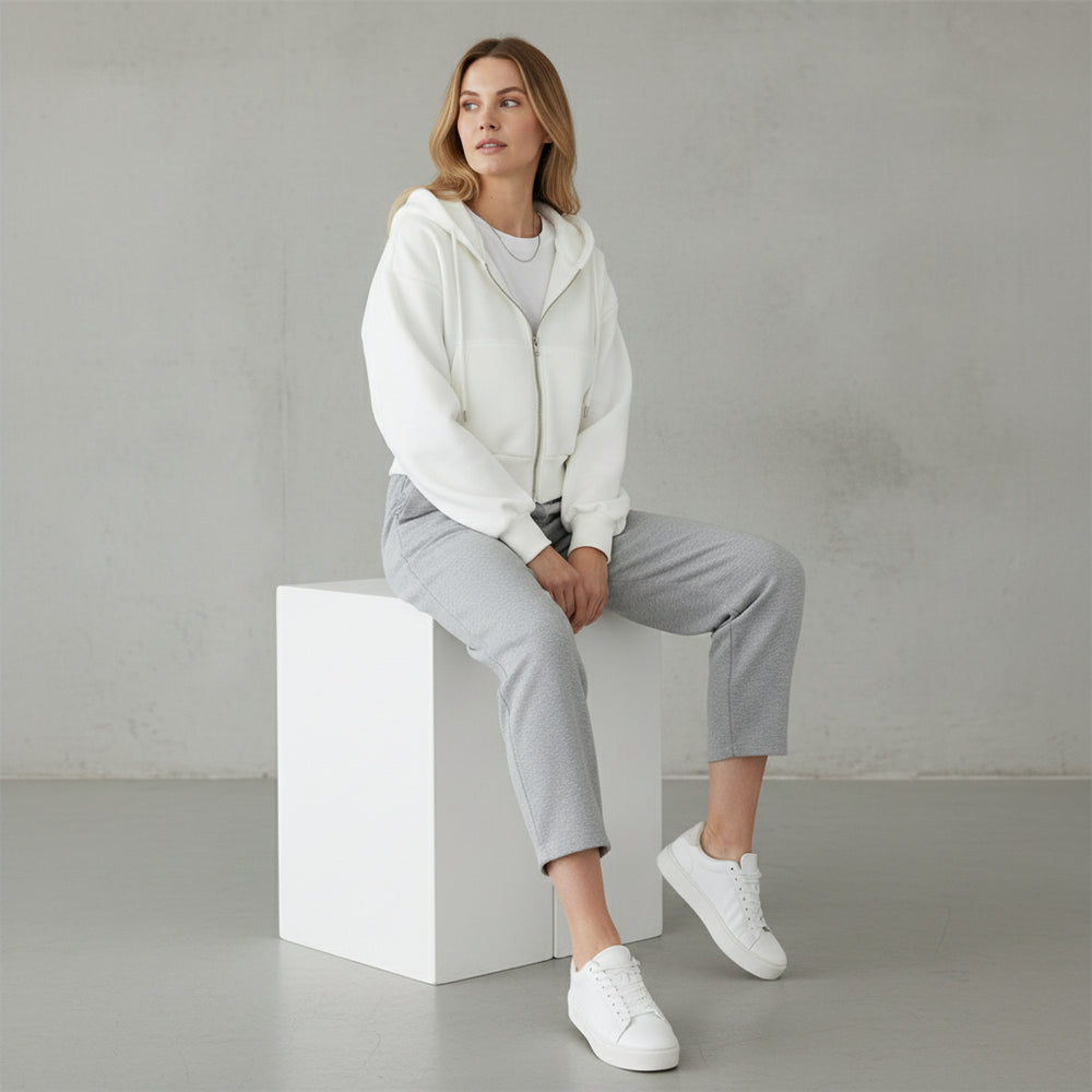 Damen Kapuzenjacke kurz | Retro | Herbst