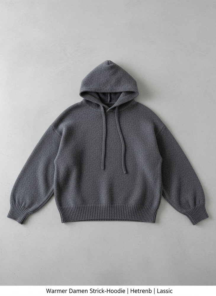 Warmer Damen Strick-Hoodie | Herbst | Lässig