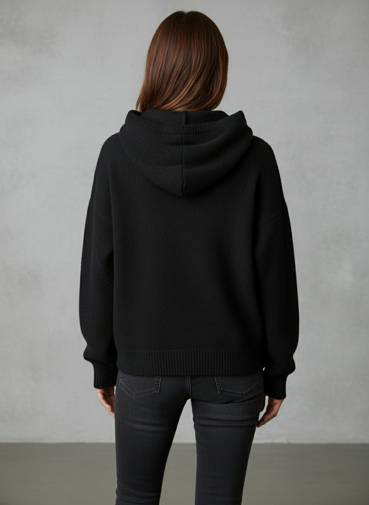 Warmer Damen Strick-Hoodie | Herbst | Lässig