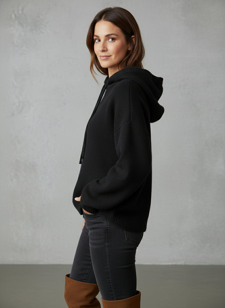 Warmer Damen Strick-Hoodie | Herbst | Lässig