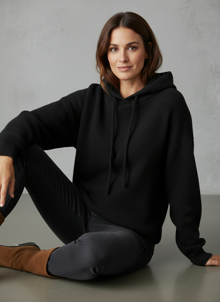 Warmer Damen Strick-Hoodie | Herbst | Lässig