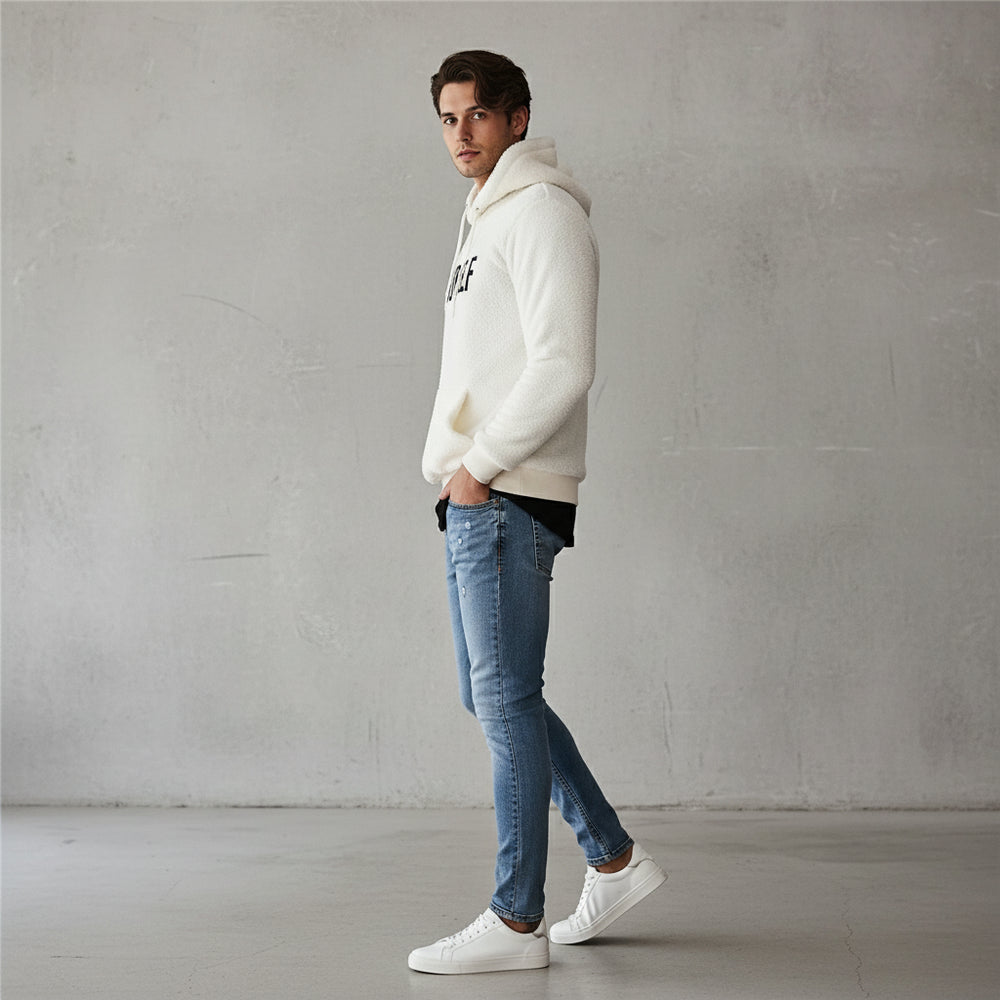 Kuscheliger Herren Hoodie aus Fleece | Winter