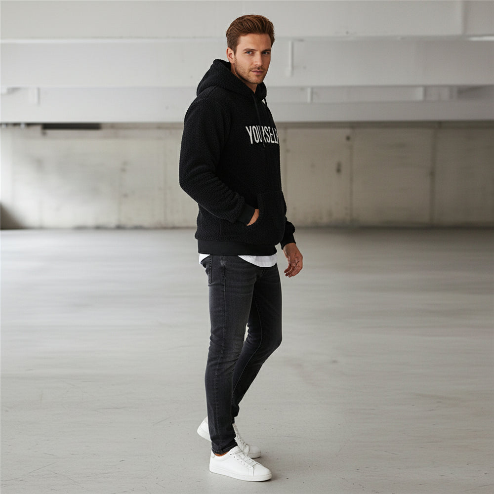 Kuscheliger Herren Hoodie aus Fleece | Winter