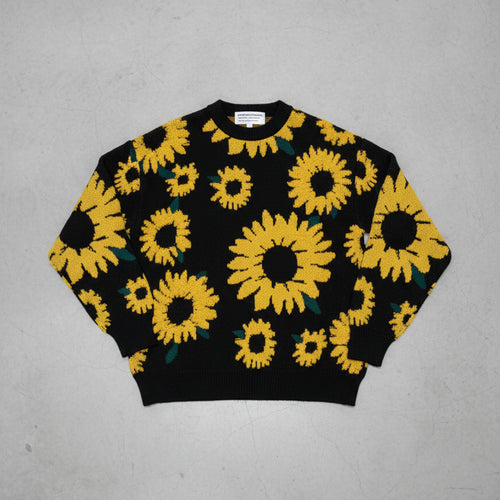 Herren Strickpullover mit Blumenmuster | Herbst