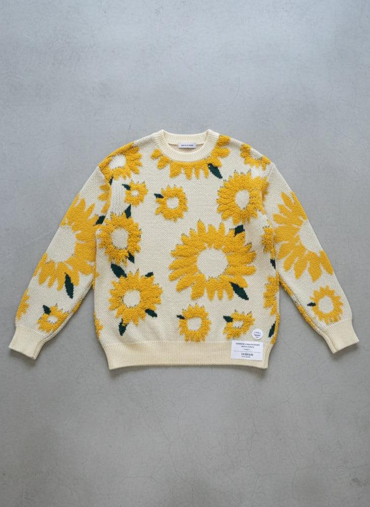 Herren Strickpullover mit Blumenmuster | Herbst