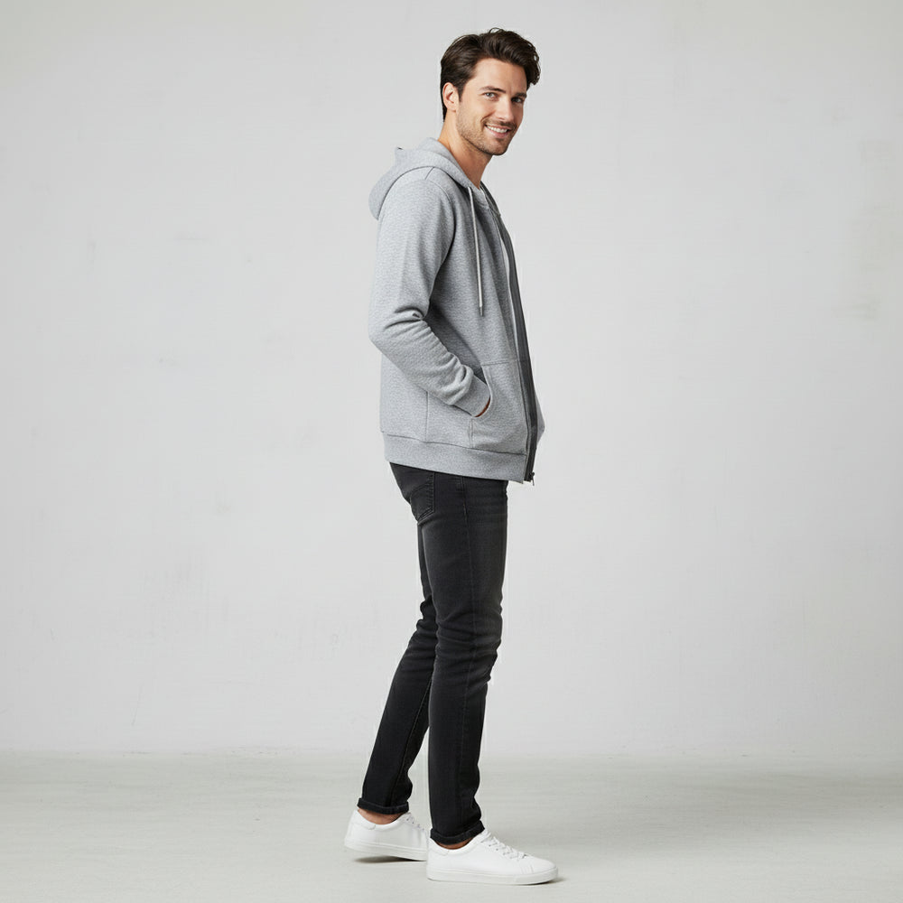 Lässiger Herren Hoodie mit Reißverschluss | Herbst