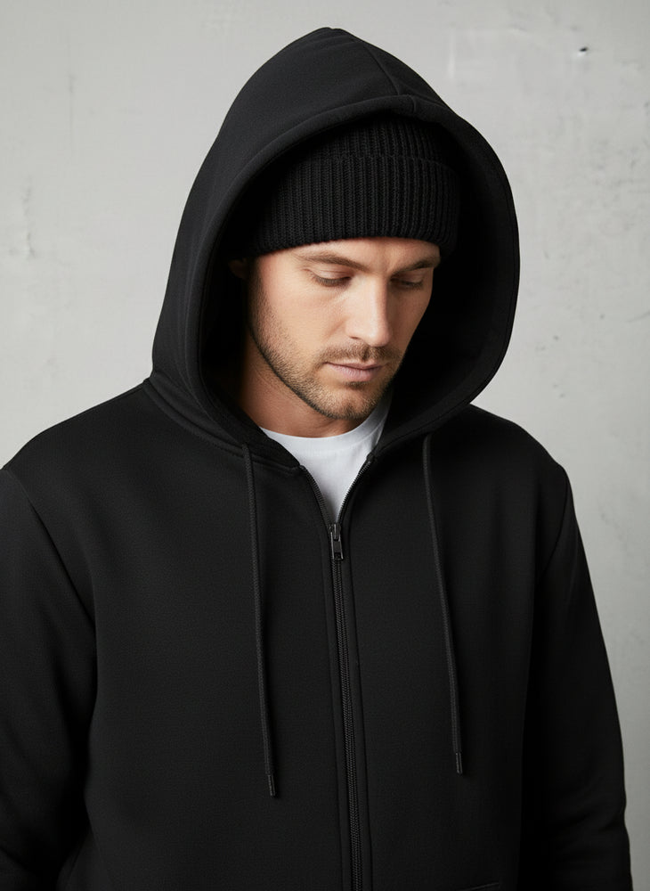 Lässiger Herren Hoodie mit Reißverschluss | Herbst