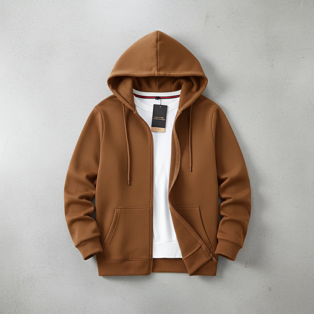 Lässiger Herren Hoodie mit Reißverschluss | Herbst