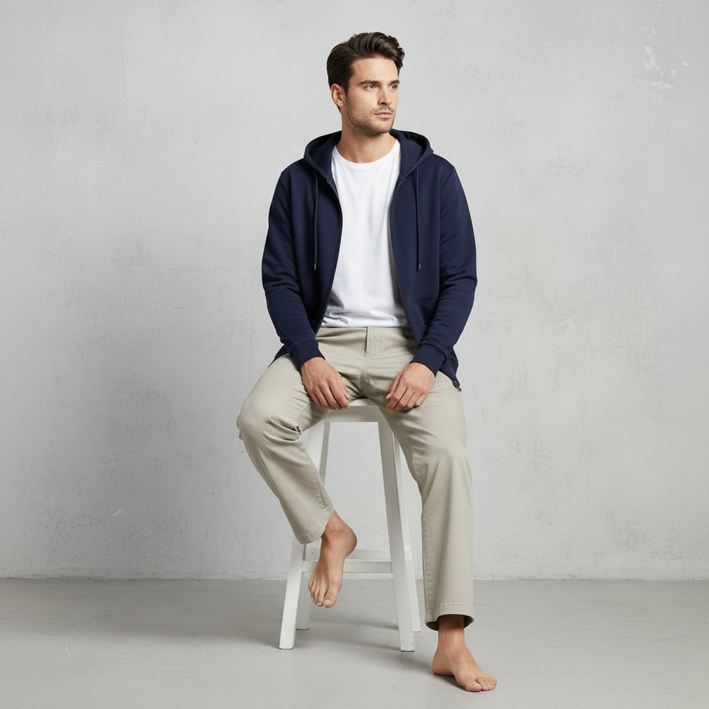 Lässiger Herren Hoodie mit Reißverschluss | Herbst