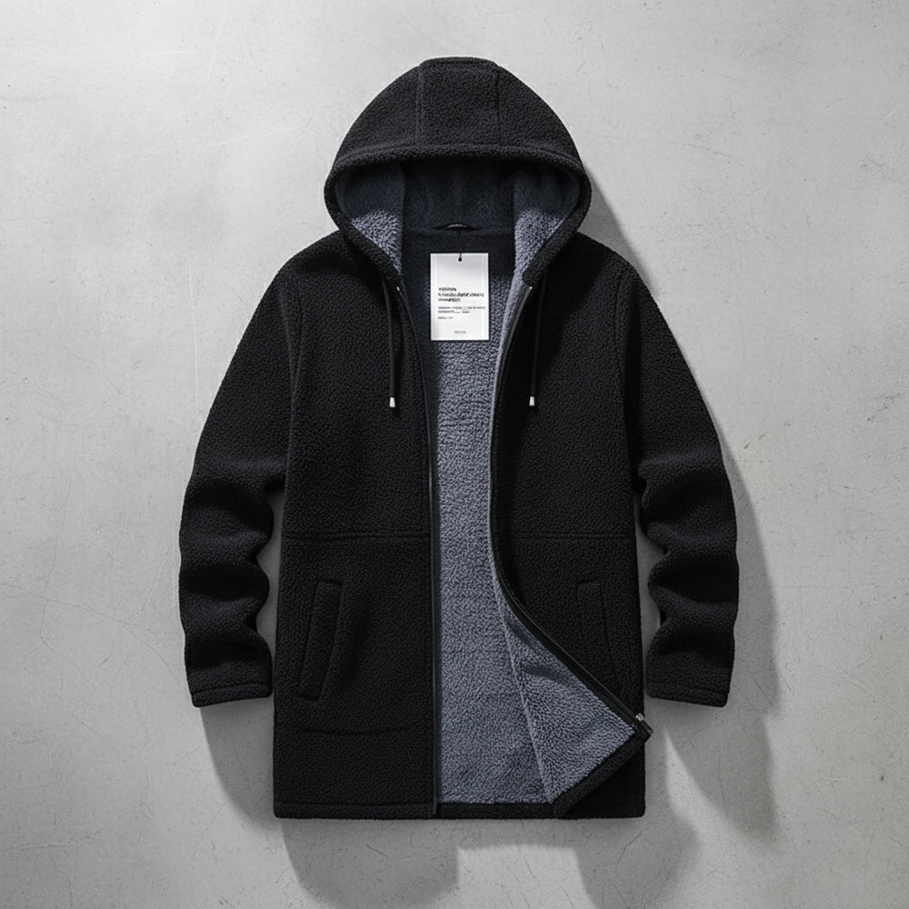 Herren Fleecejacke mit Kapuze | Winter