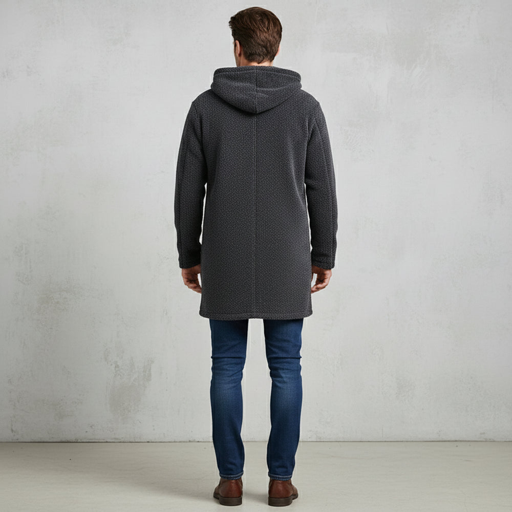 Herren Fleecejacke mit Kapuze | Winter