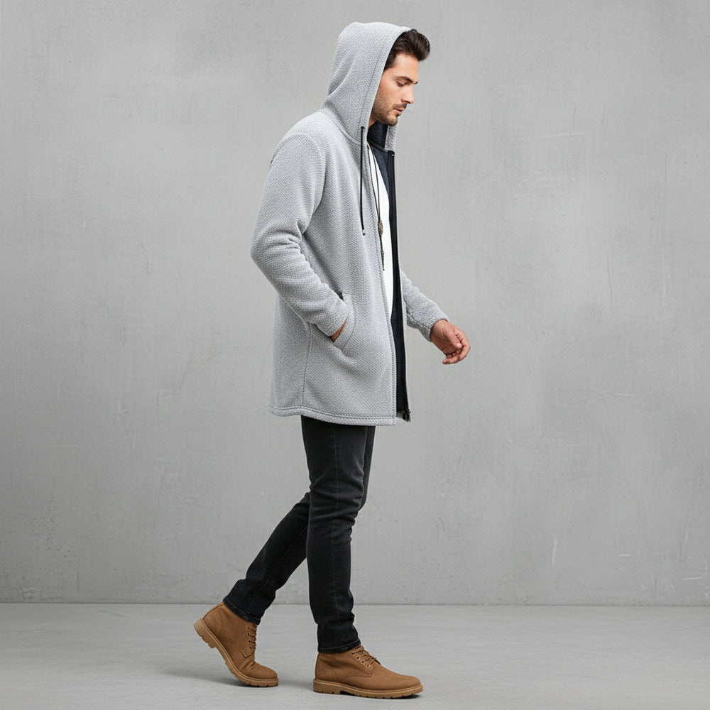 Herren Fleecejacke mit Kapuze | Winter