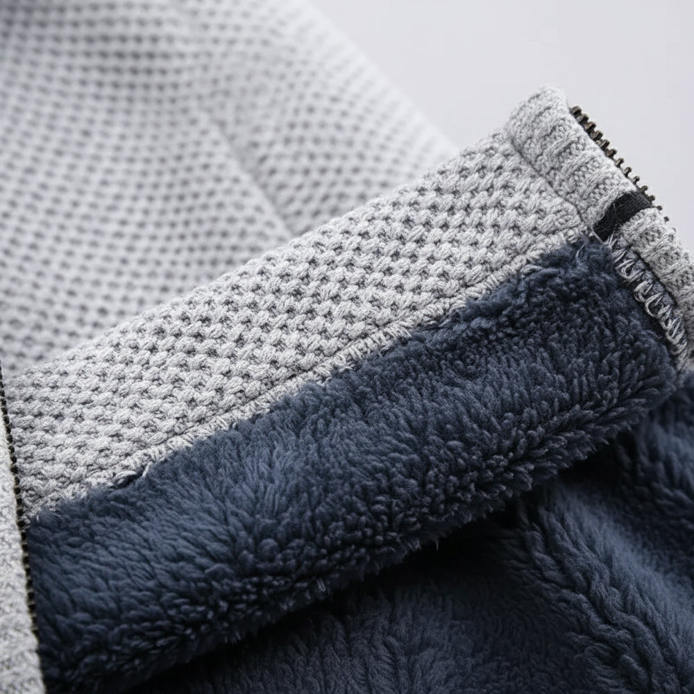 Herren Fleecejacke mit Kapuze | Winter