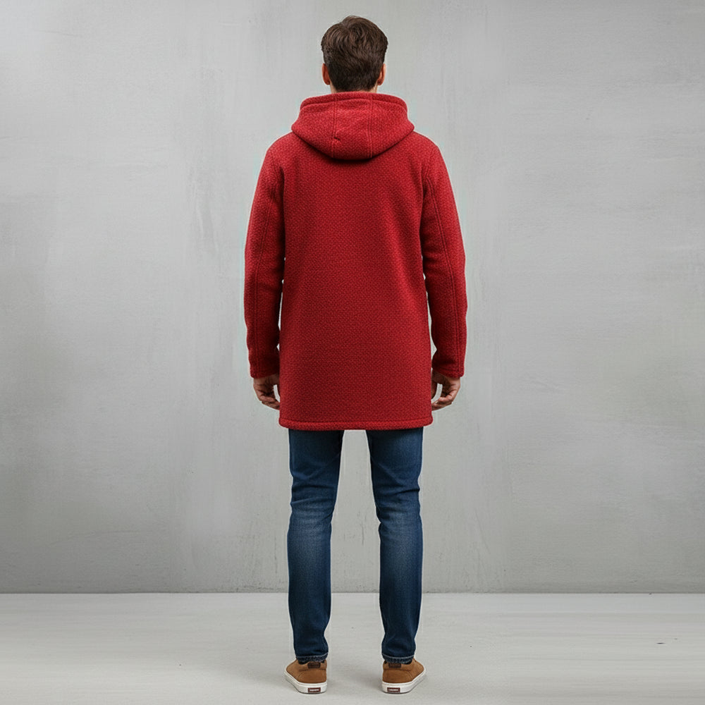 Herren Fleecejacke mit Kapuze | Winter