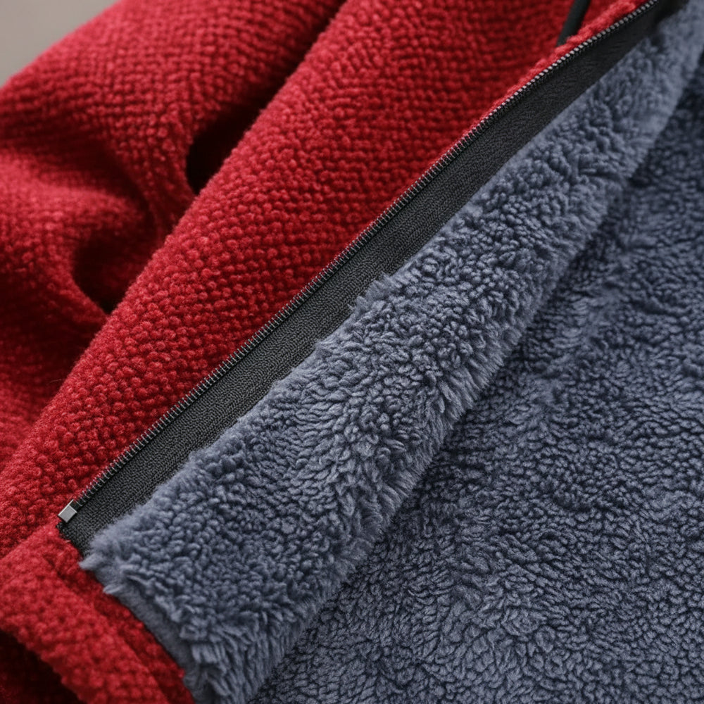 Herren Fleecejacke mit Kapuze | Winter