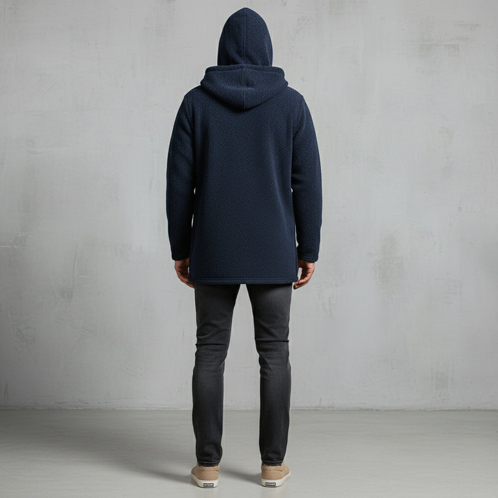 Herren Fleecejacke mit Kapuze | Winter