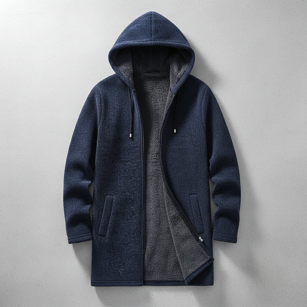 Herren Fleecejacke mit Kapuze | Winter