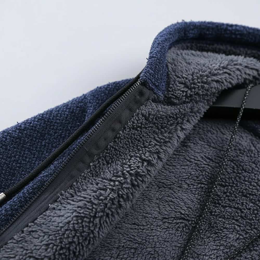 Herren Fleecejacke mit Kapuze | Winter