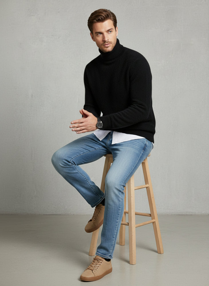 Herren Rollkragenpullover Kaschmir | Winter