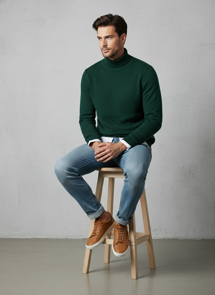 Herren Rollkragenpullover Kaschmir | Winter