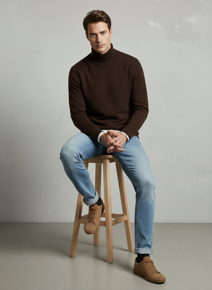 Herren Rollkragenpullover Kaschmir | Winter