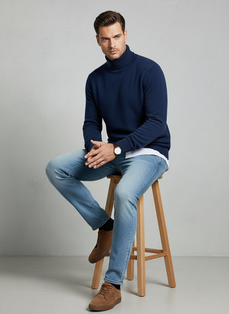 Herren Rollkragenpullover Kaschmir | Winter