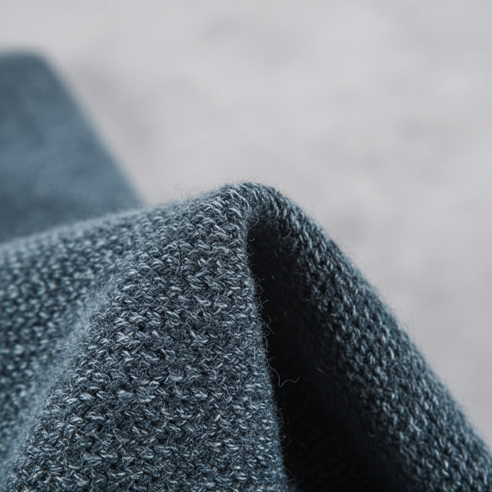 Warmer Herren Pullover mit Stehkragen | Slim Fit | Winter