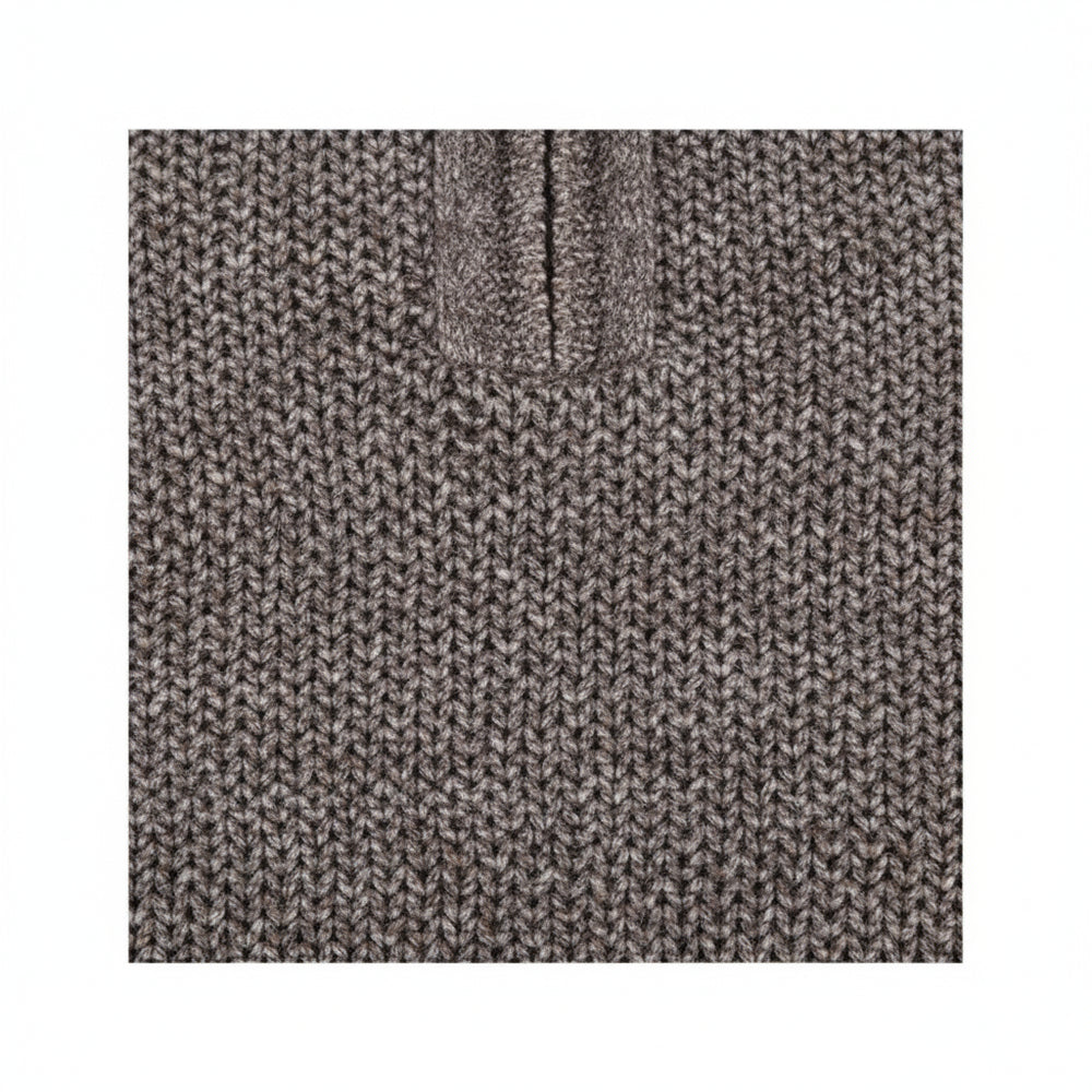 Warmer Herren Pullover mit Stehkragen | Slim Fit | Winter