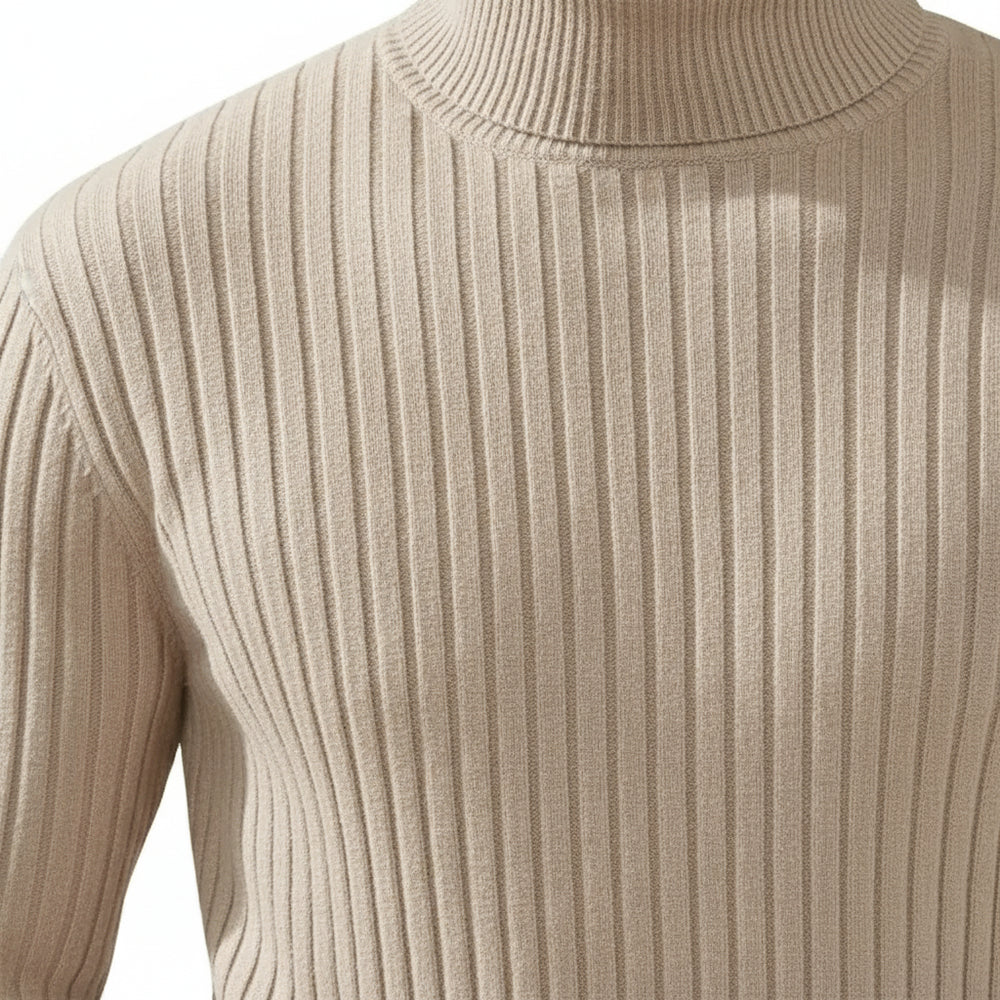 Herren Rollkragen Strickpullover Slim Fit | Winter