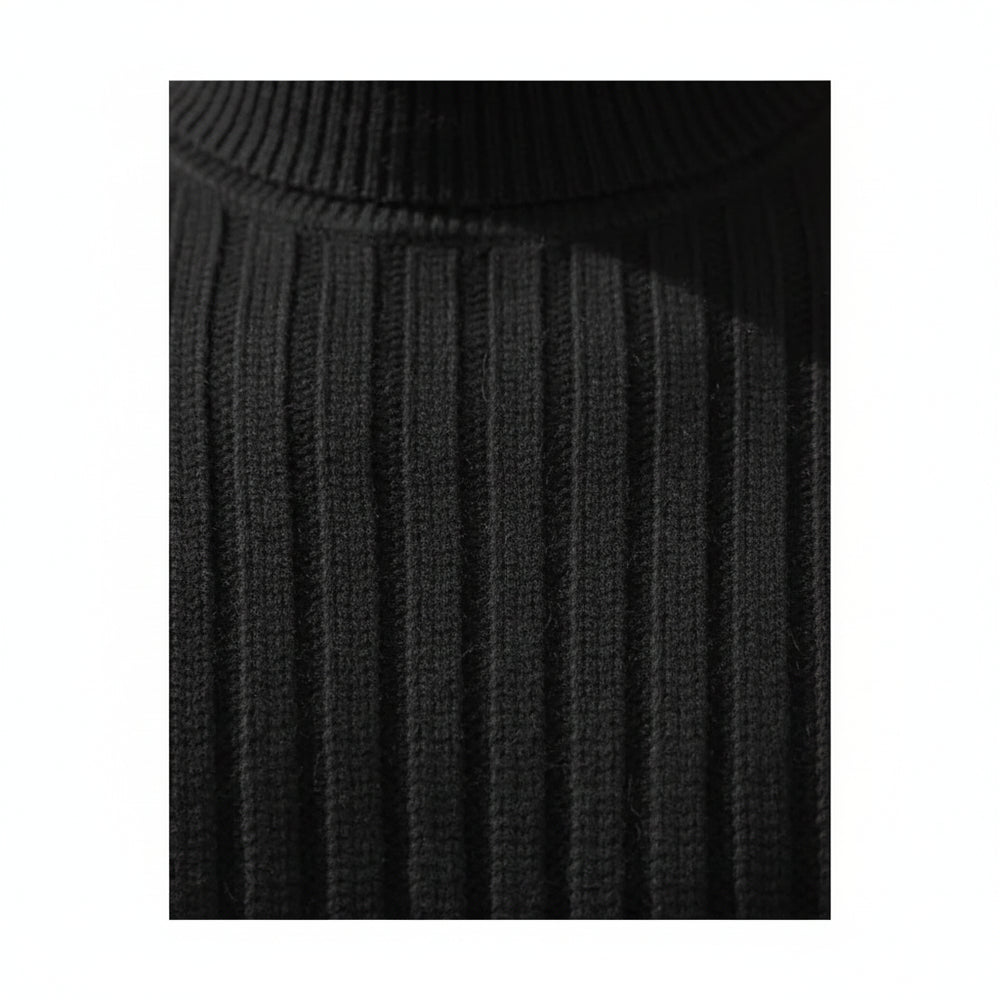 Herren Rollkragen Strickpullover Slim Fit | Winter