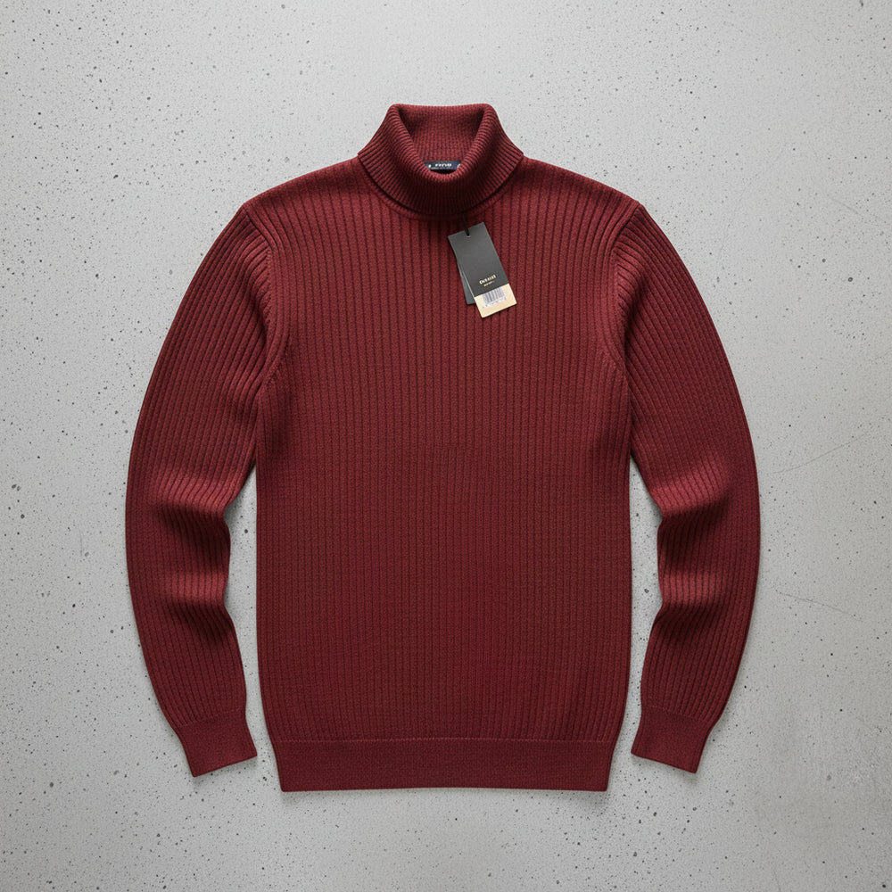 Herren Rollkragen Strickpullover Slim Fit | Winter