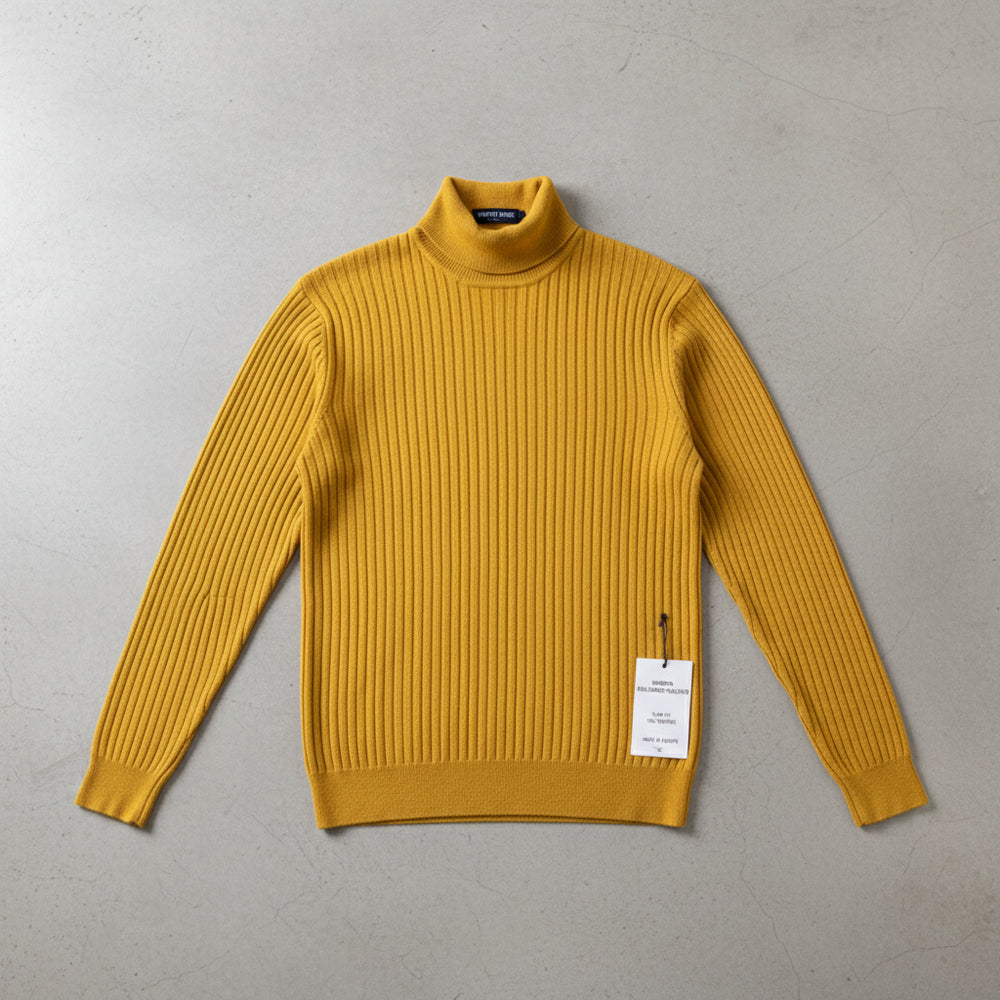 Herren Rollkragen Strickpullover Slim Fit | Winter