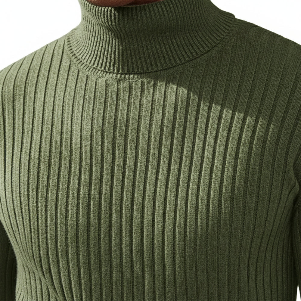 Herren Rollkragen Strickpullover Slim Fit | Winter