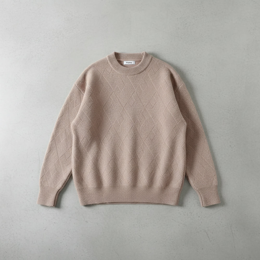 Lockerer Herren Strickpullover | Jacquard | Winter