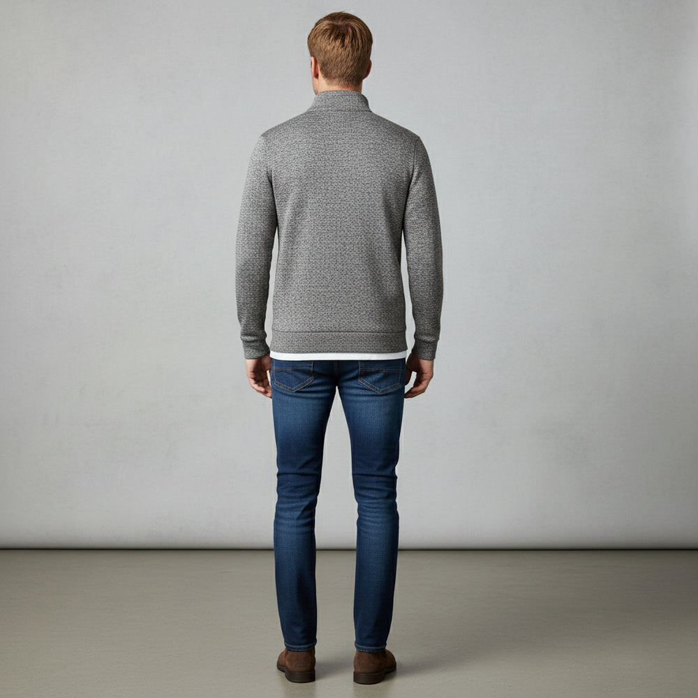 Warmer Herren Pullover mit Reißverschlusskragen | Herbst