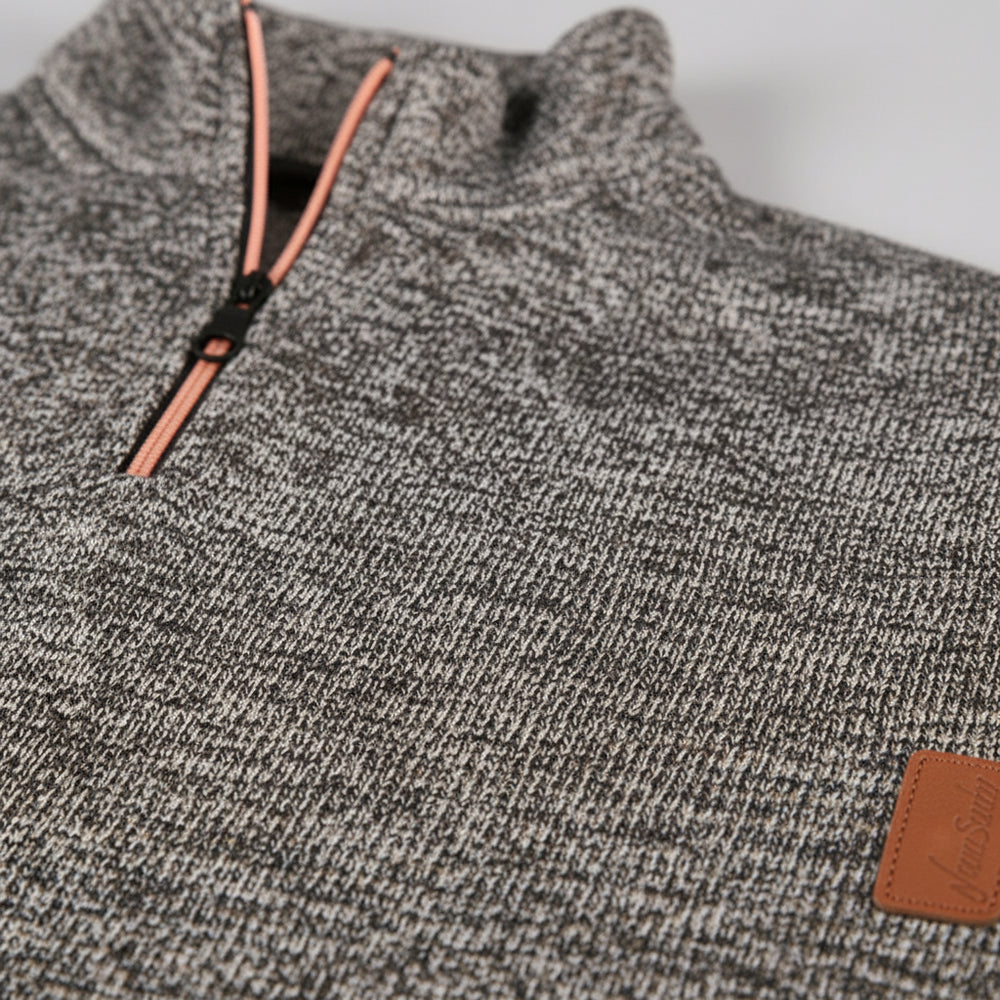 Warmer Herren Pullover mit Reißverschlusskragen | Herbst